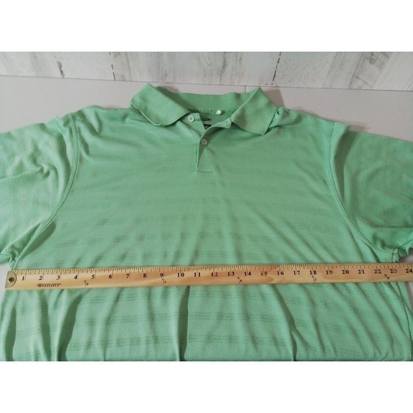 Adidas Men's Mint Green Polo Ribbed  No Size Measurements In  Pics Measures XL - Picture 14 of 15